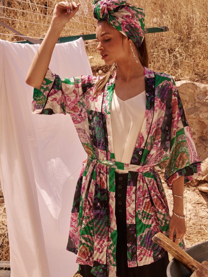 קימונו פרינט אתני
