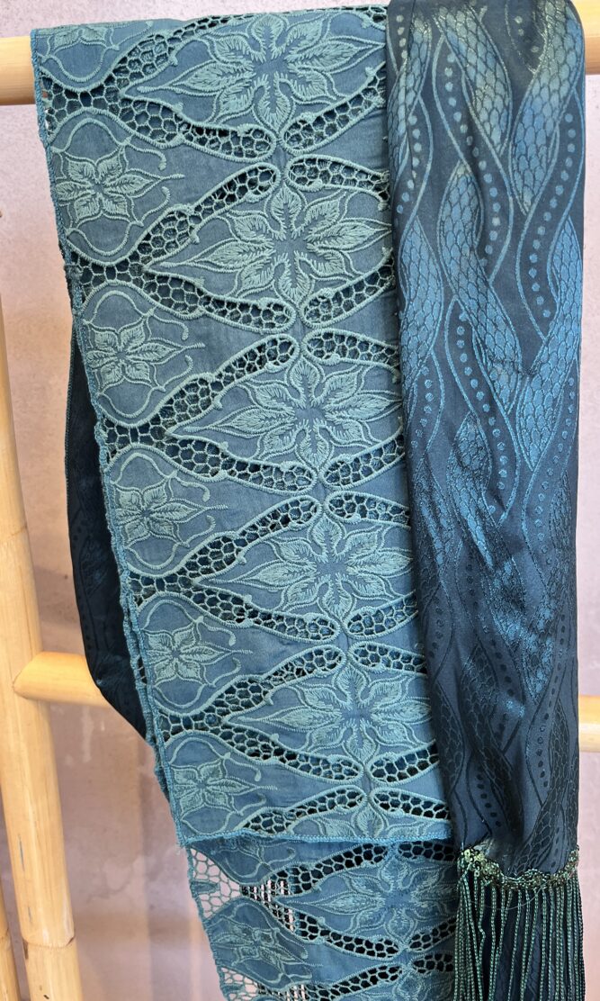 מטפחת צעיף SILK ירוק עמוק