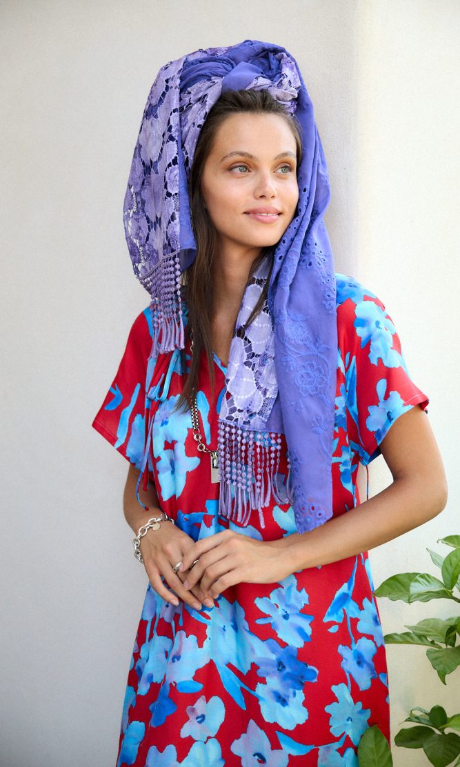 מטפחת צעיף LALIN PURPLE