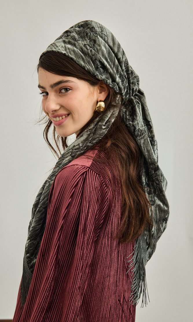 מטפחת LIBA משולש ענק מרווה