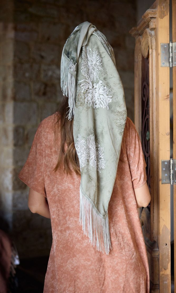 מטפחת SOFT OLIVE ריבוע ענק