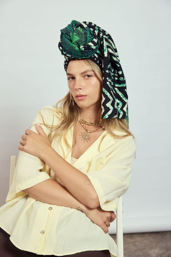 ⁦מטפחת צעיף AFRICA GREEN⁩ – תמונה ⁦5⁩