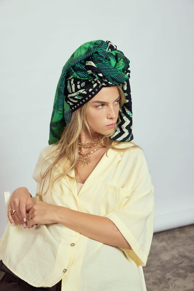 ⁦מטפחת צעיף AFRICA GREEN⁩ – תמונה ⁦2⁩