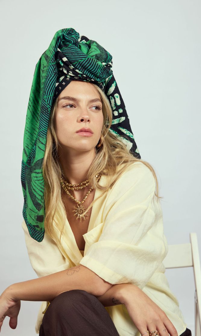 מטפחת צעיף AFRICA GREEN