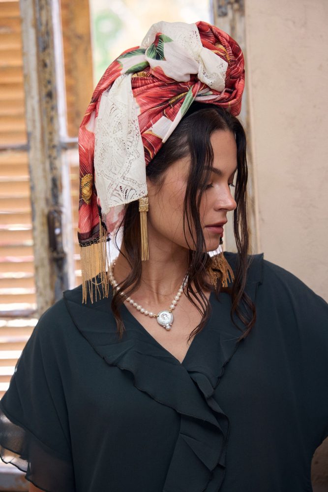 ⁦מטפחת צעיף FLORENTINA⁩ – תמונה ⁦9⁩