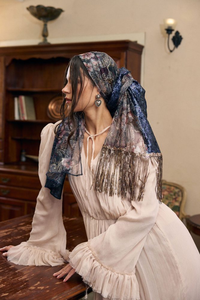 ⁦מטפחת צעיף VIOLETTA⁩ – תמונה ⁦7⁩