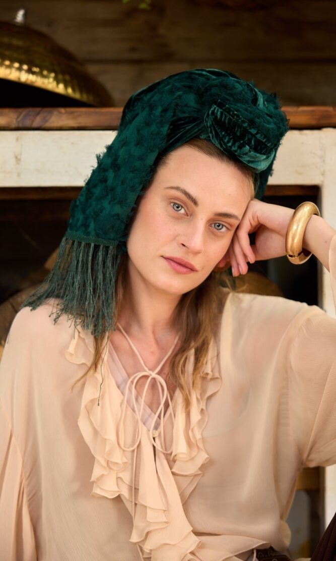 מטפחת צעיף VELVET GREEN