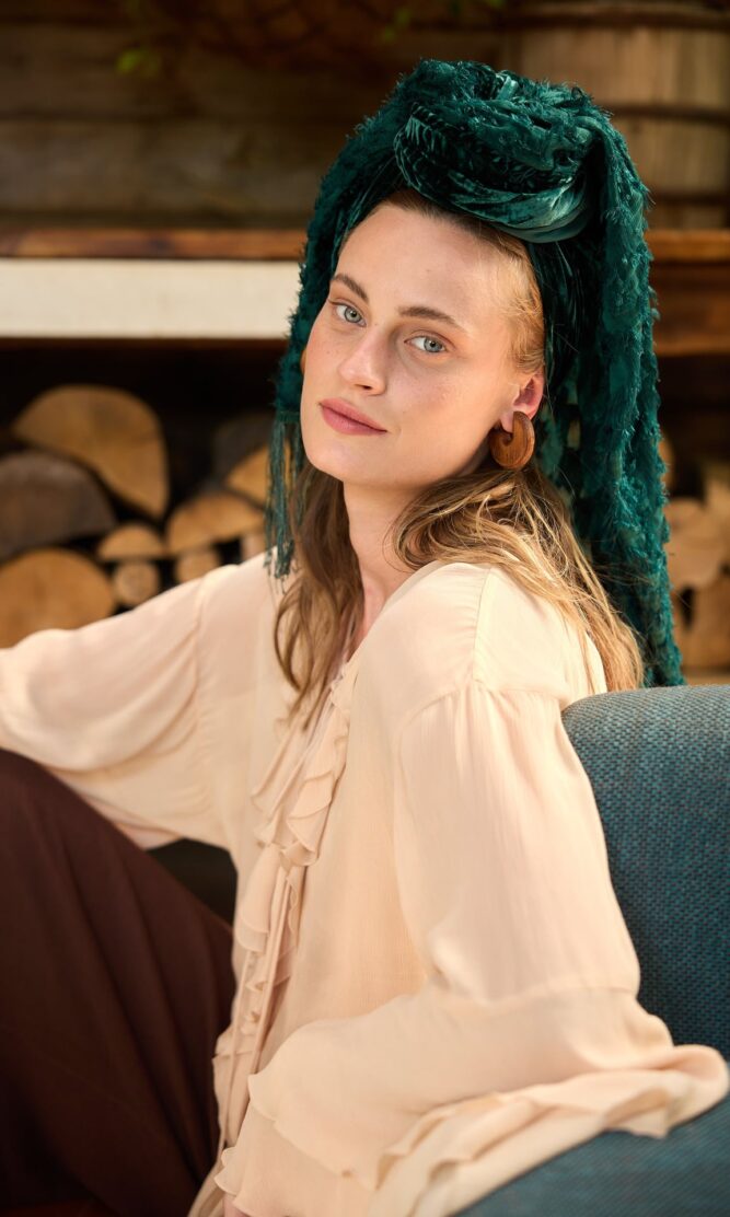 מטפחת צעיף VELVET GREEN