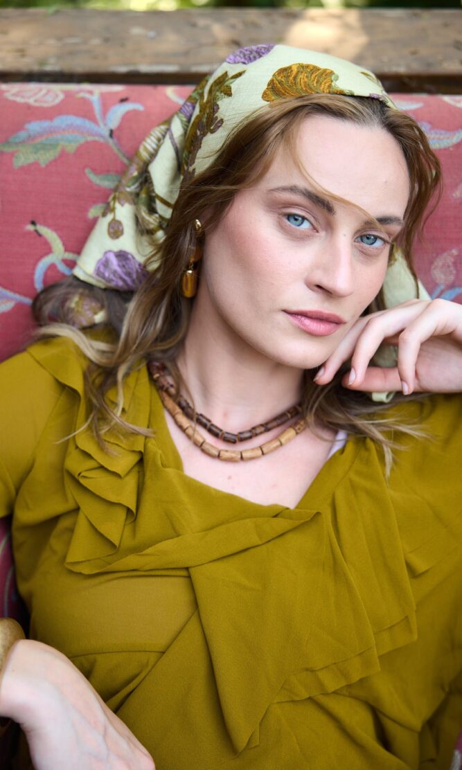 בנדנה WILD FLOWER amber