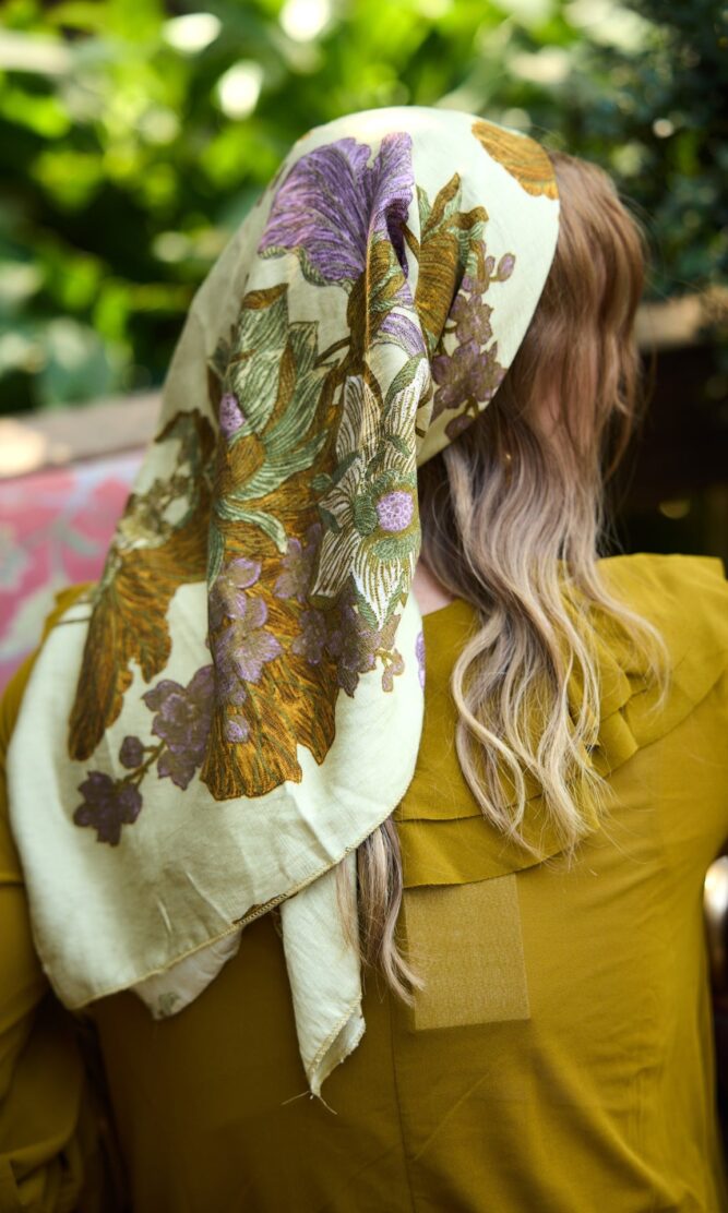 בנדנה WILD FLOWER amber