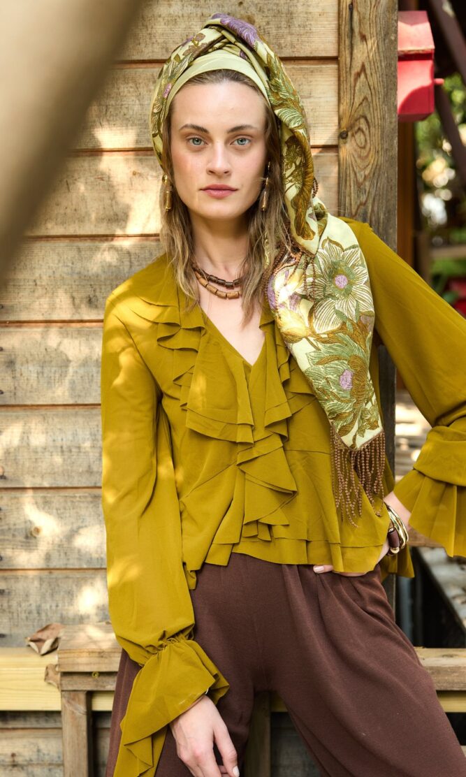 מטפחת WILD FLOWER amber