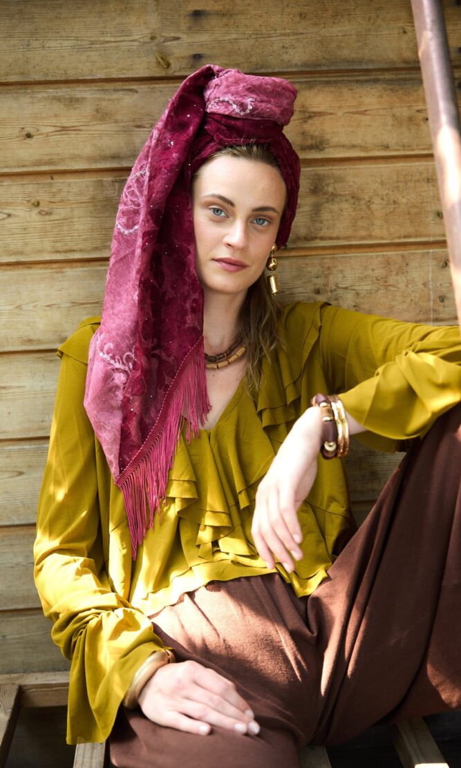 מטפחת LAVENDER דובדבן