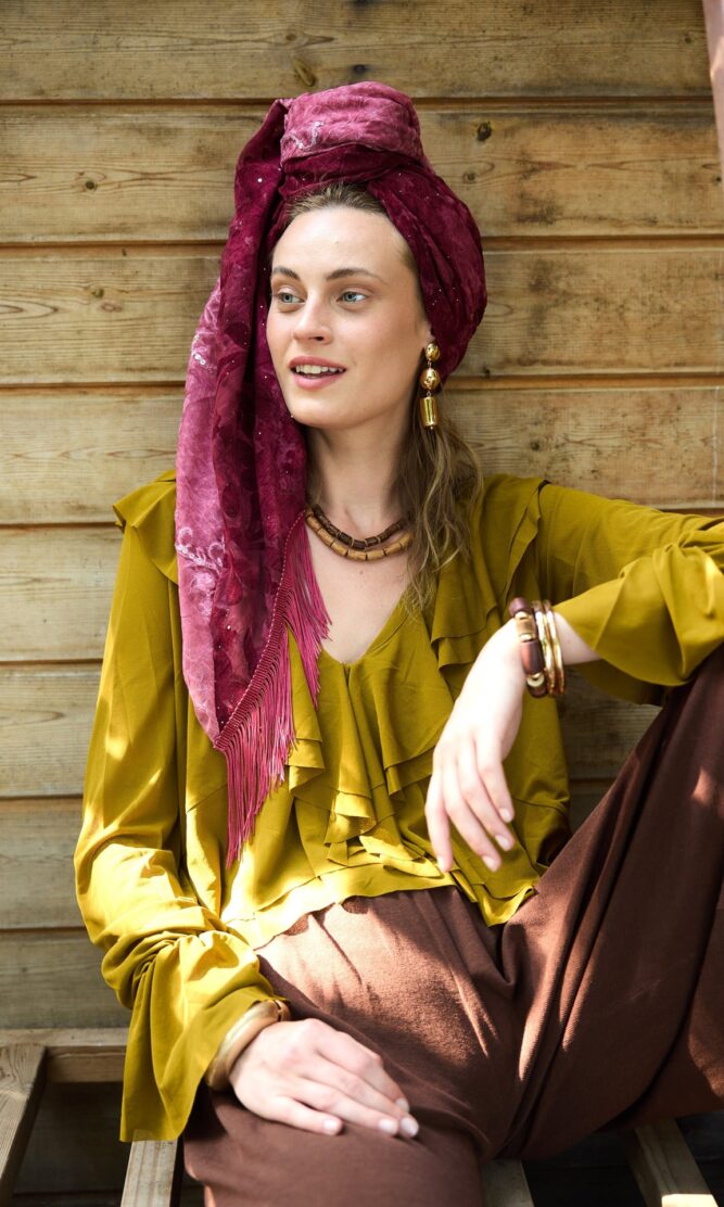 מטפחת LAVENDER דובדבן