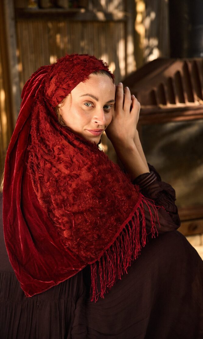 מטפחת צעיף VELVET BRICK