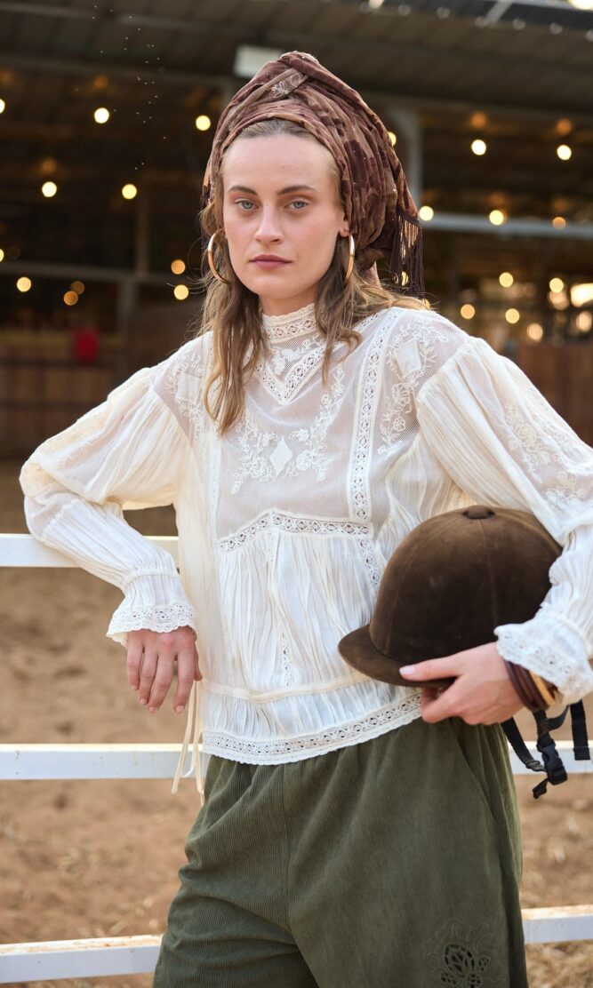 מטפחת LAVENDER חום גזע