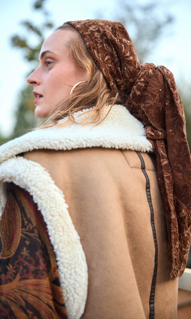 מטפחת CARMEL LUXE brwon