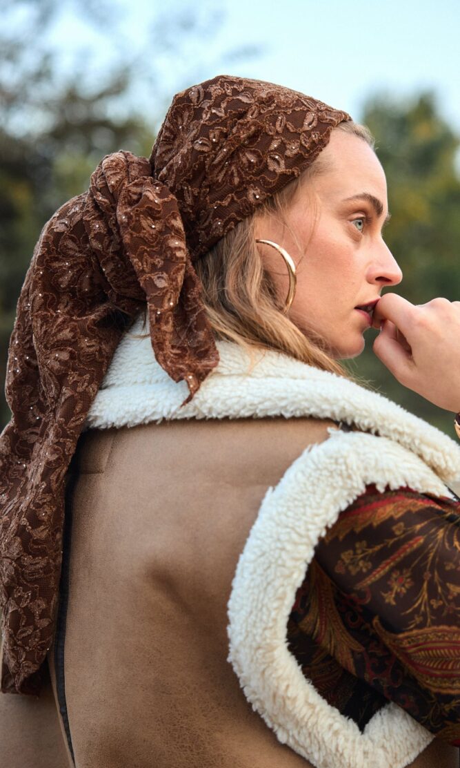 מטפחת CARMEL LUXE brwon