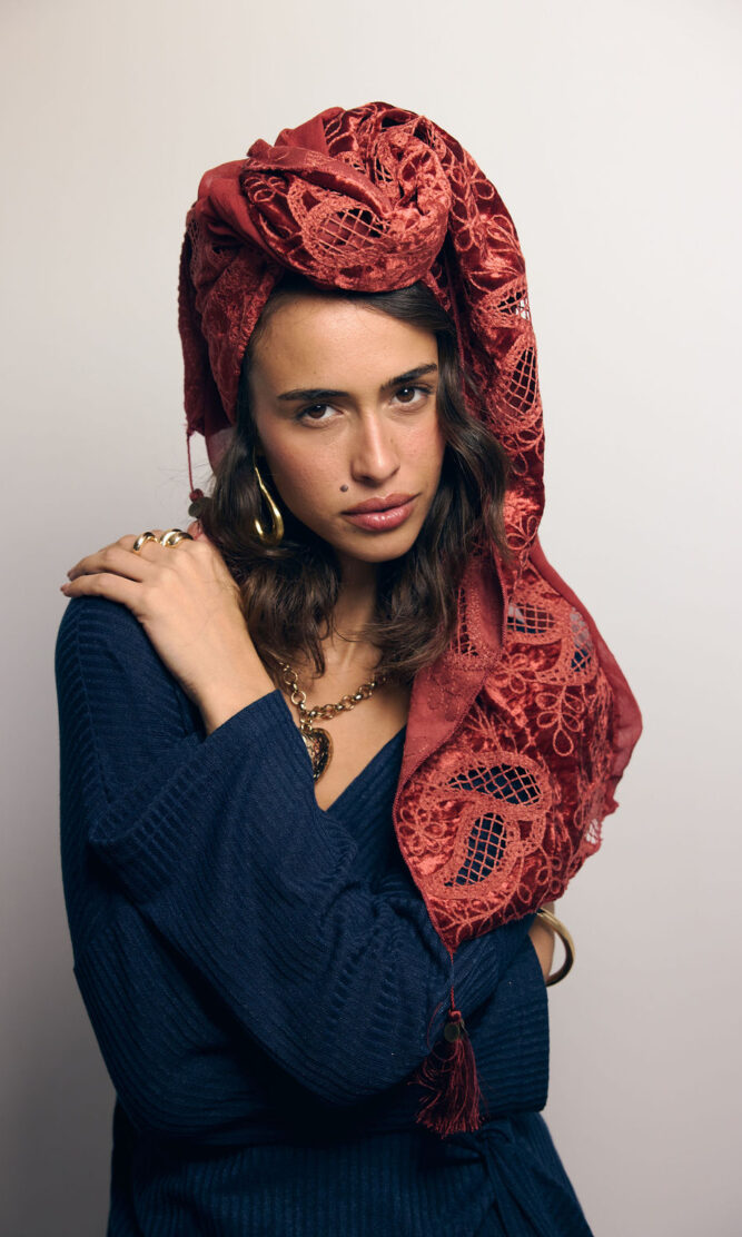 מטפחת צעיף ROSEL חמרה