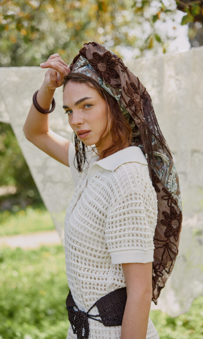 מטפחת NERO BROWN