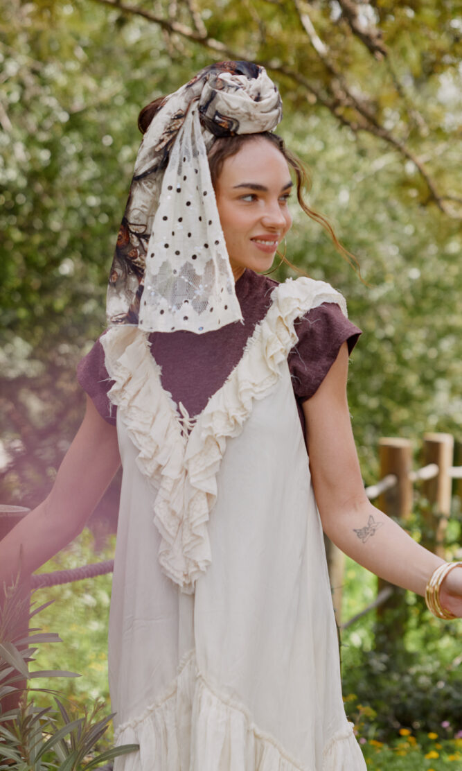 מטפחת DOTS Brown