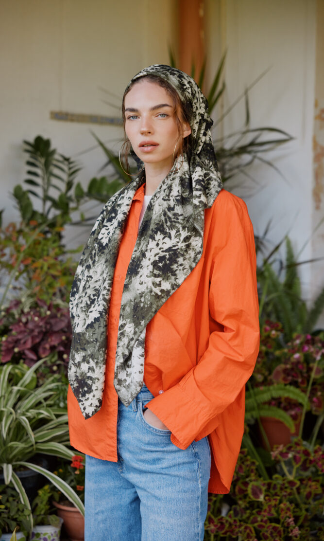 מטפחת NATURE GIRL ריבוע ענק