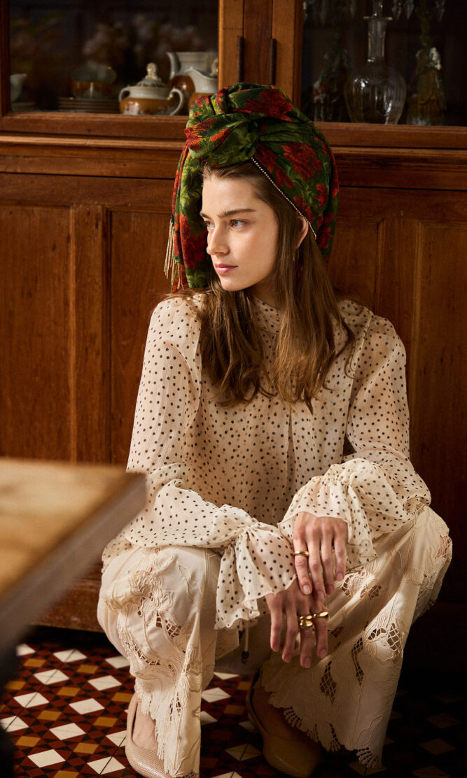 מטפחת צעיף ZAHARA GOLD green