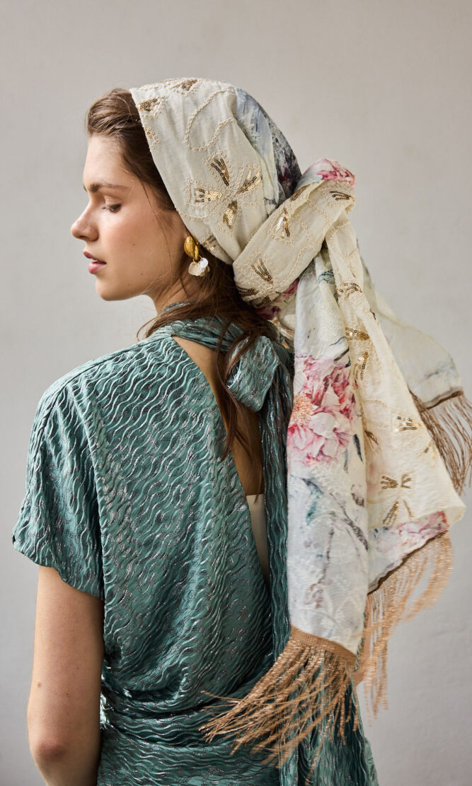 מטפחת GOLD FLOWER