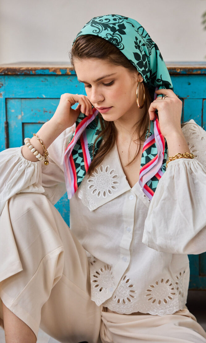 בנדנה  ICON flora mint